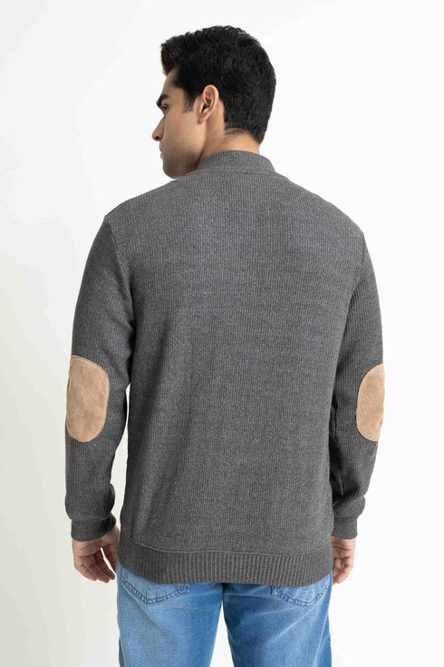 The Grey Mock Neck